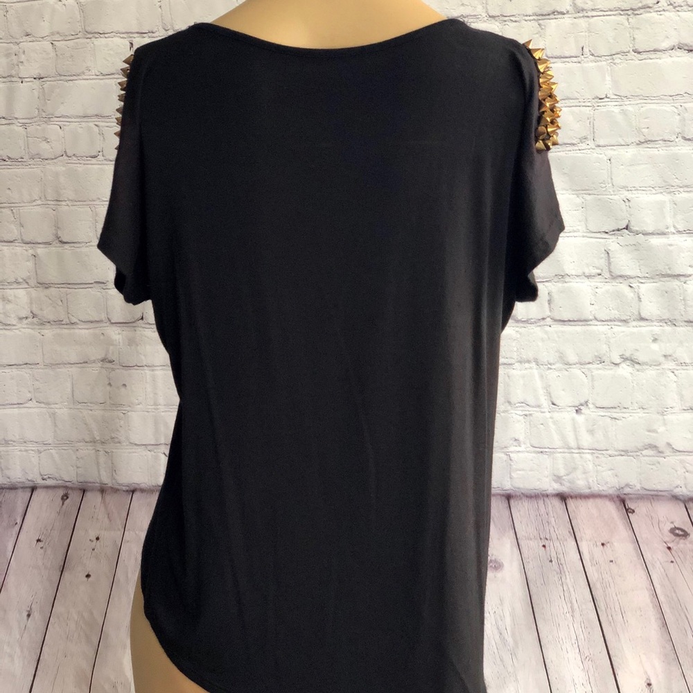 Black studded top